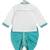 Blue embroidered cotton kurta set