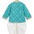 Blue printed cotton kurta set