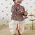 Green printed cotton kurta set