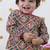 Green printed cotton kurta set