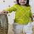 Green printed cotton kurta set