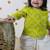 Green printed cotton kurta set