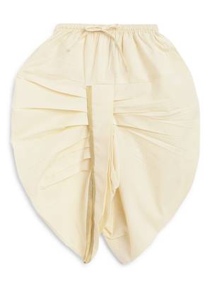 Yellow embroidered cotton kurta set 4