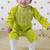 Green printed cotton kurta set