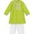 Green printed cotton kurta set