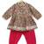 Green printed cotton kurta set
