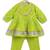Green printed cotton kurta set