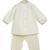 Cream embroidered cotton kurta set