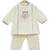 Cream embroidered cotton kurta set