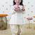 Cream embroidered cotton kurta set