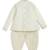 Cream embroidered cotton kurta set
