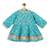 Blue printed cotton kurta set