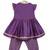 Purple embroidered cotton kurta set