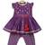 Purple embroidered cotton kurta set