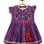 Purple embroidered cotton kurta set