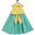 Yellow embroidered cotton lehenga