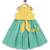 Yellow embroidered cotton lehenga