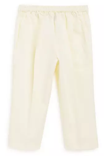 Yellow plain cotton kurta set