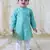 Green plain cotton kurta set
