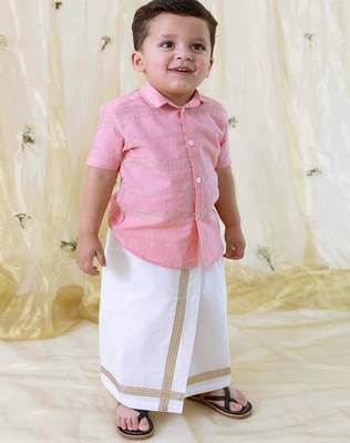 Pink plain cotton co ord set 1