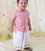 Pink plain cotton co ord set