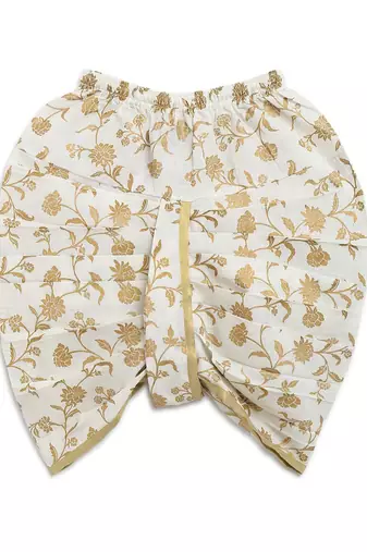 White embroidered cotton kurta set