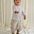 White embroidered cotton kurta set