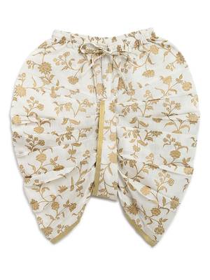 White embroidered cotton kurta set 5