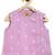 Purple embroidered cotton jhabla set