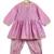 Purple embroidered cotton kurta set