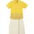 Yellow embroidered cotton co ord set