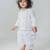 White embroidered cotton kurta set
