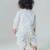 White embroidered cotton kurta set