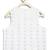 White embroidered cotton nehru jacket set
