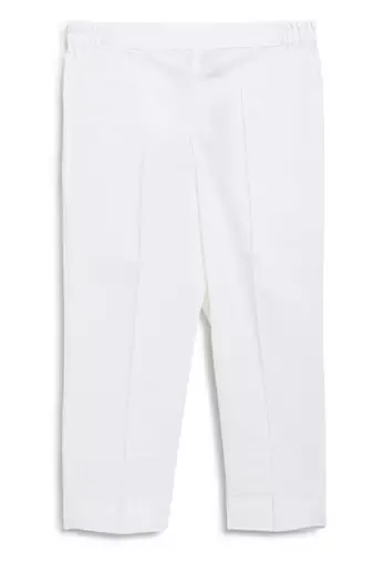 White embroidered cotton nehru jacket set