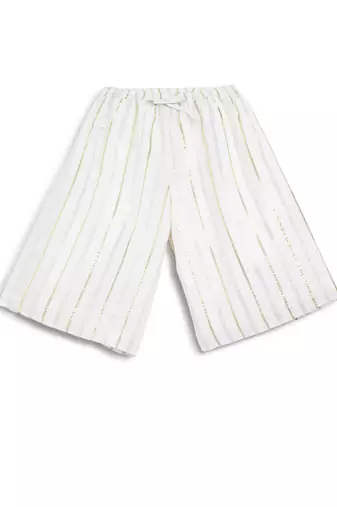 White embroidered cotton co ord set