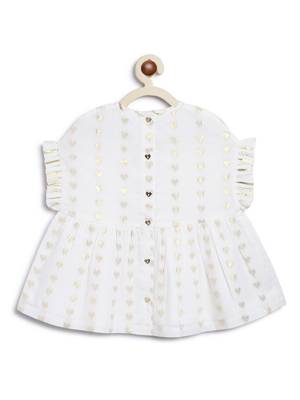 White embroidered cotton co ord set 4
