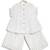 White embroidered cotton co ord set