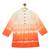 Orange plain cotton kurta