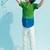 Green plain cotton shirt