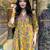 Floral printed cotton kurta and pant set with mulmul dupatta