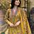 Floral printed cotton kurta and pant set with mulmul dupatta
