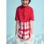 Red plain cotton shirt