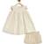 Cream plain cotton kurta set
