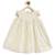 Cream plain cotton kurta set