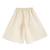 Cream plain cotton kurta set