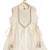 Cream plain cotton kurta set