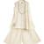 Cream plain cotton kurta set