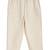 Cream plain cotton kurta set
