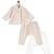 Beige plain cotton jhabla set